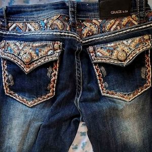 Grace in LA paisley jeans 29